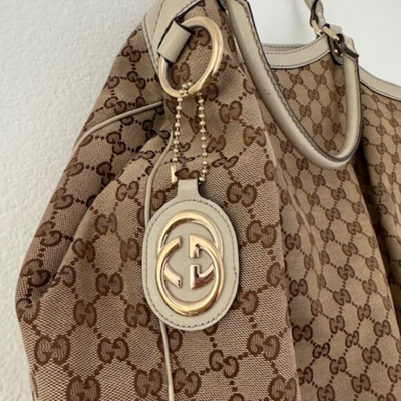 Gucci Sukey Tote GG Canvas Large - Classic Luxury Handbag - Picture 6 of 14